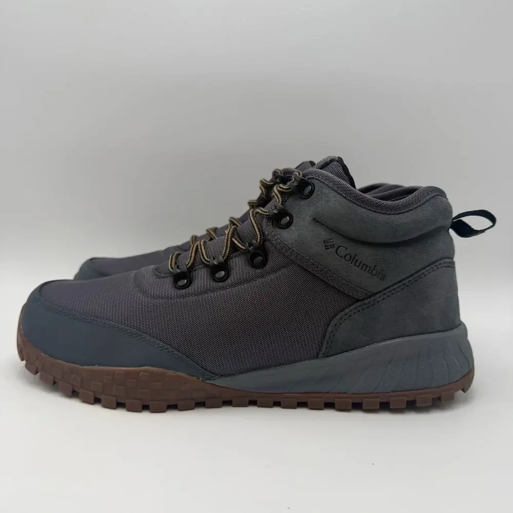 Columbia Mens Fairbanks Mid Climbing Shoes Size 10 M Grey Blue Waterproof NWOB